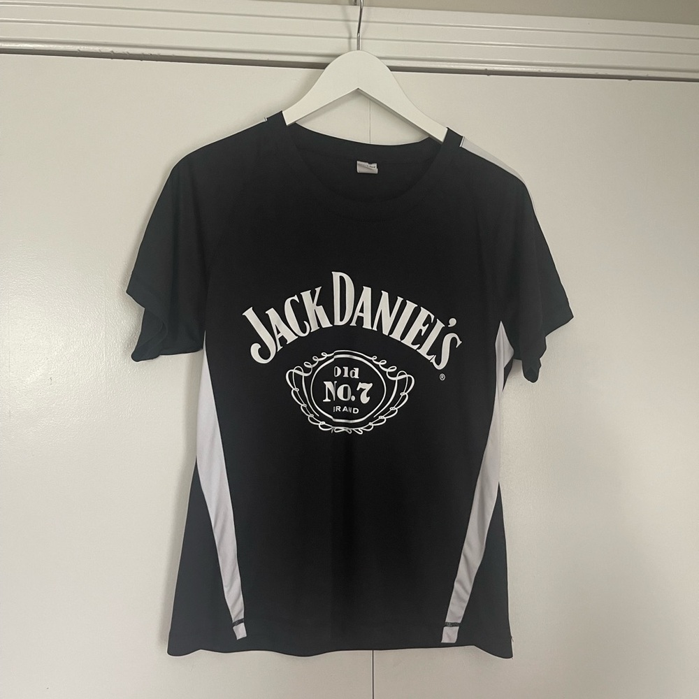 Jack Daniel's Black Logo Tee with White Accents